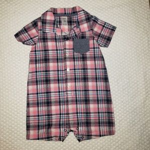 Carter's Boy Plaid Romper